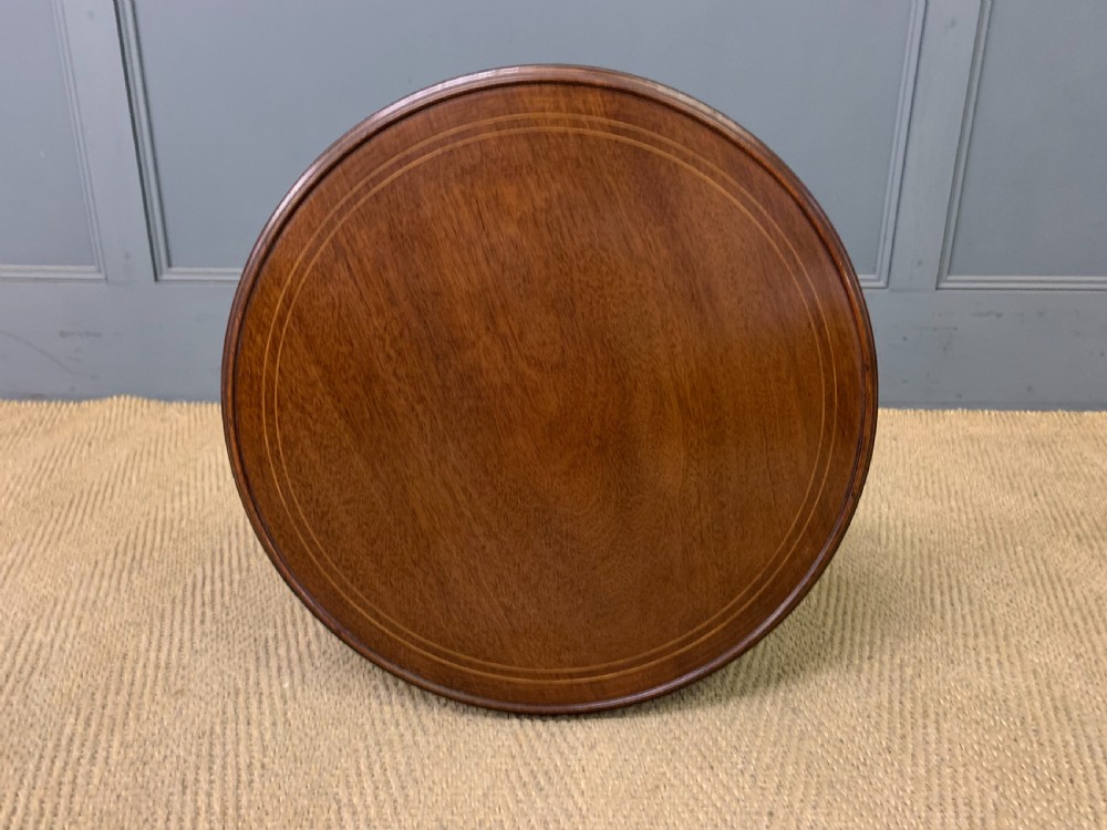 Edwardian Inlaid Mahogany Wine Table View IX