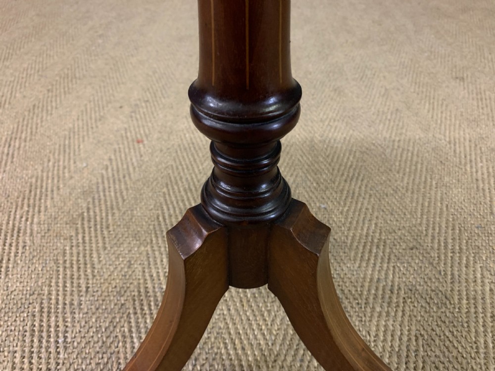 Edwardian Inlaid Mahogany Wine Table View X