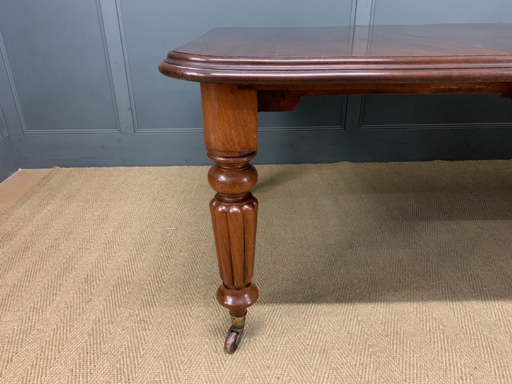 Victorian Mahogany 2 Leaf Extending Dining Table View VI