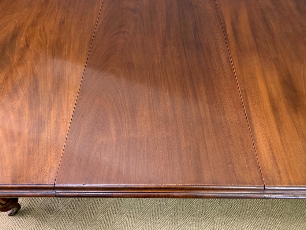 Victorian Mahogany 2 Leaf Extending Dining Table View XV