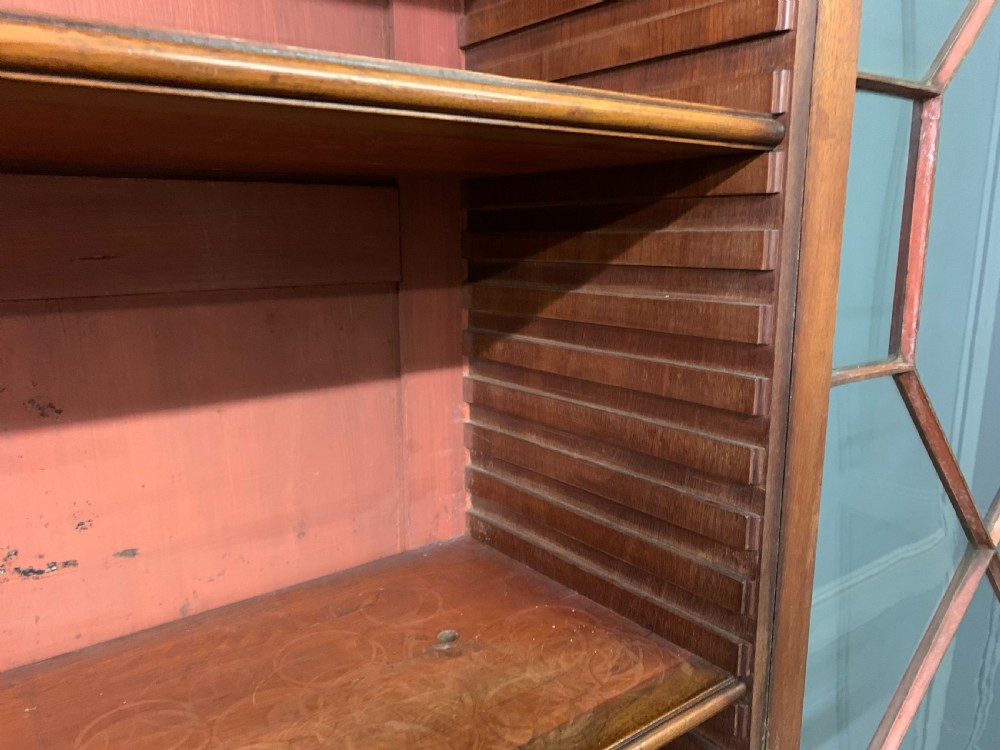 George III Mahogany Secretaire Bookcase View XVII