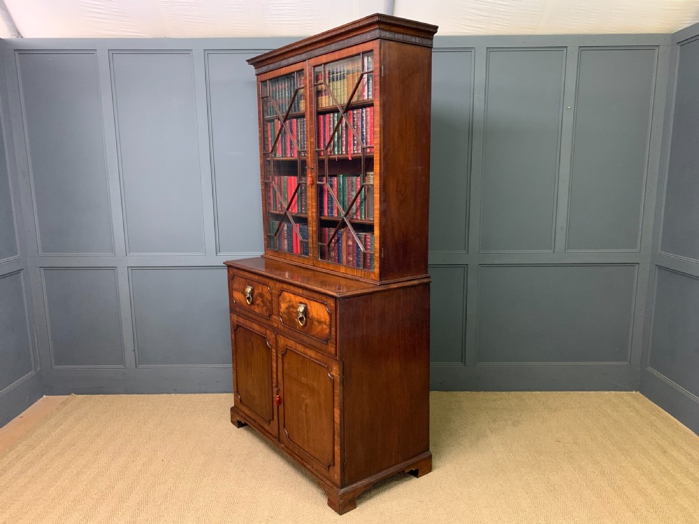George III Mahogany Secretaire Bookcase View XXV