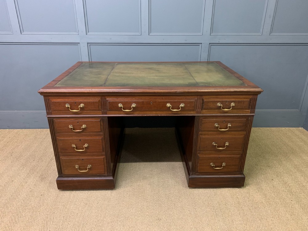 Walnut Partners Pedestal Desk by Maple & Co.