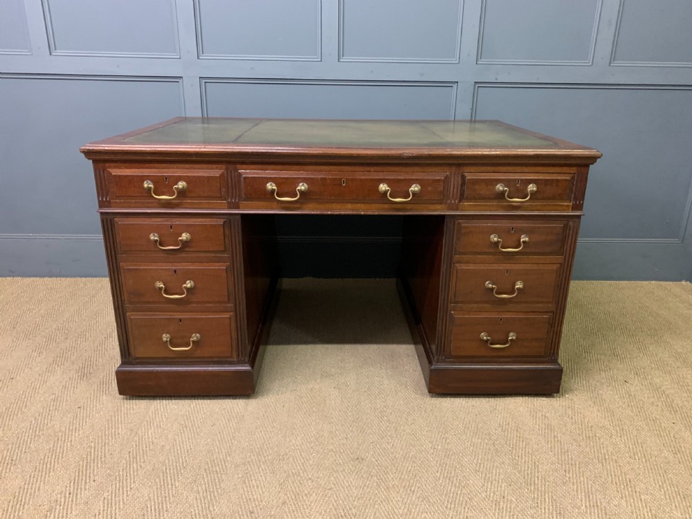 Walnut Partners Pedestal Desk by Maple & Co. View II