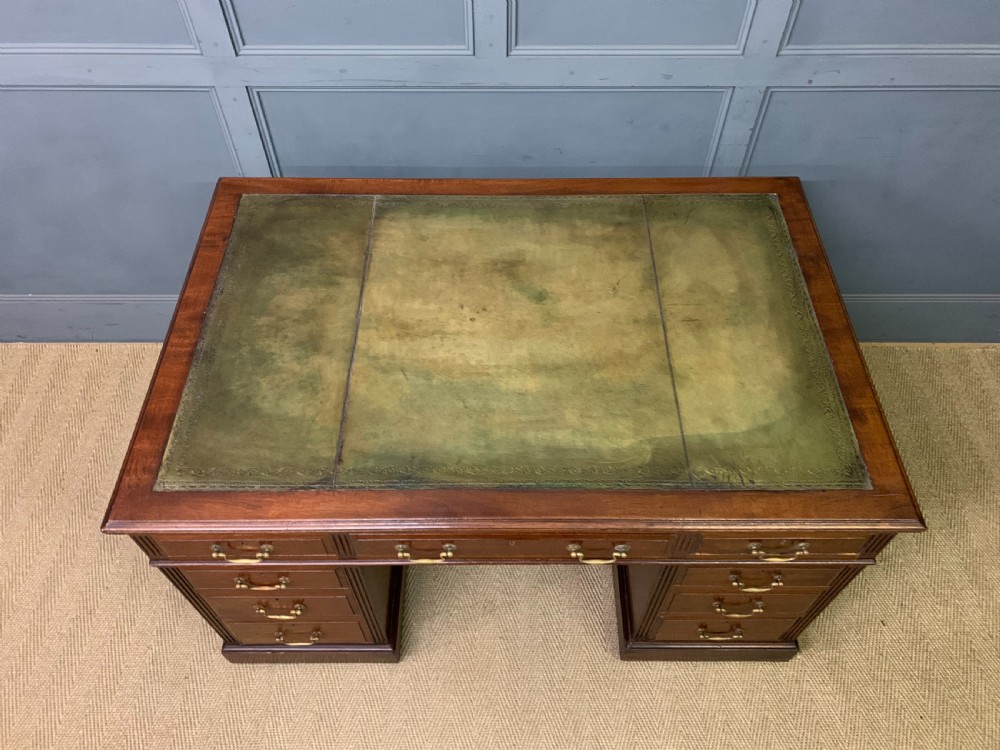 Walnut Partners Pedestal Desk by Maple & Co. View III