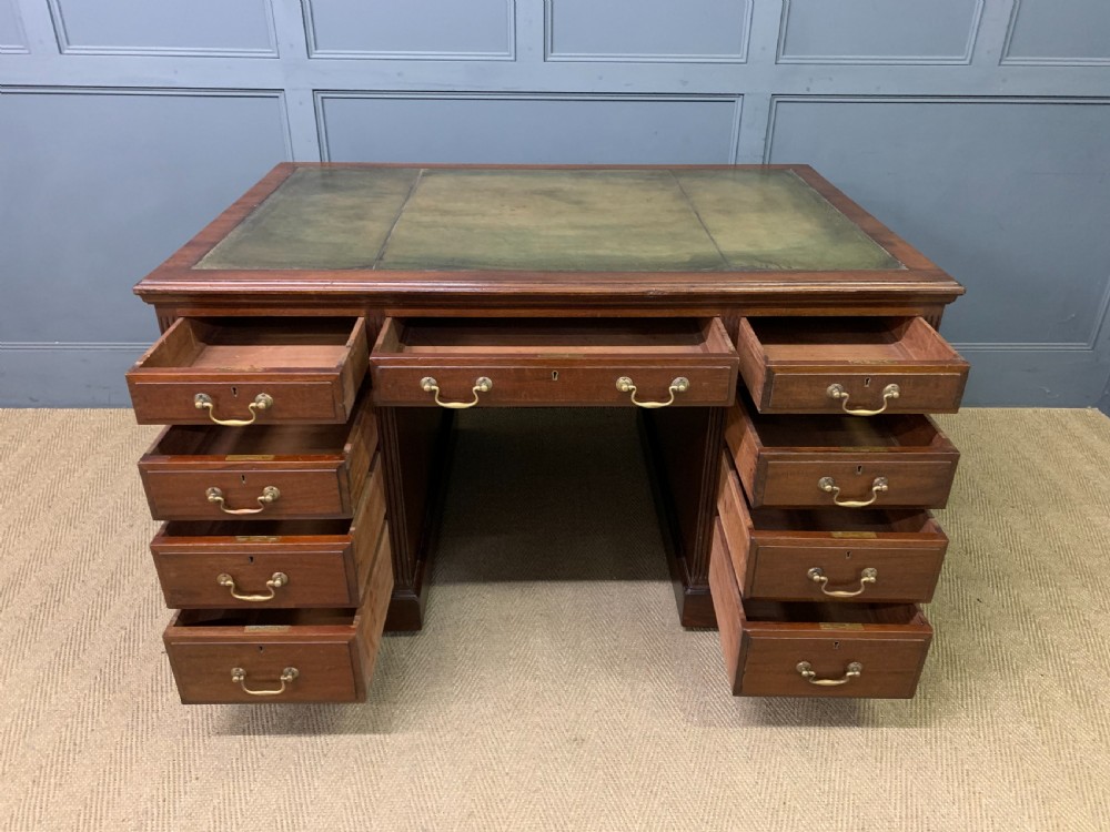 Walnut Partners Pedestal Desk by Maple & Co. View IX