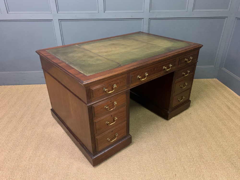 Walnut Partners Pedestal Desk by Maple & Co. View XI