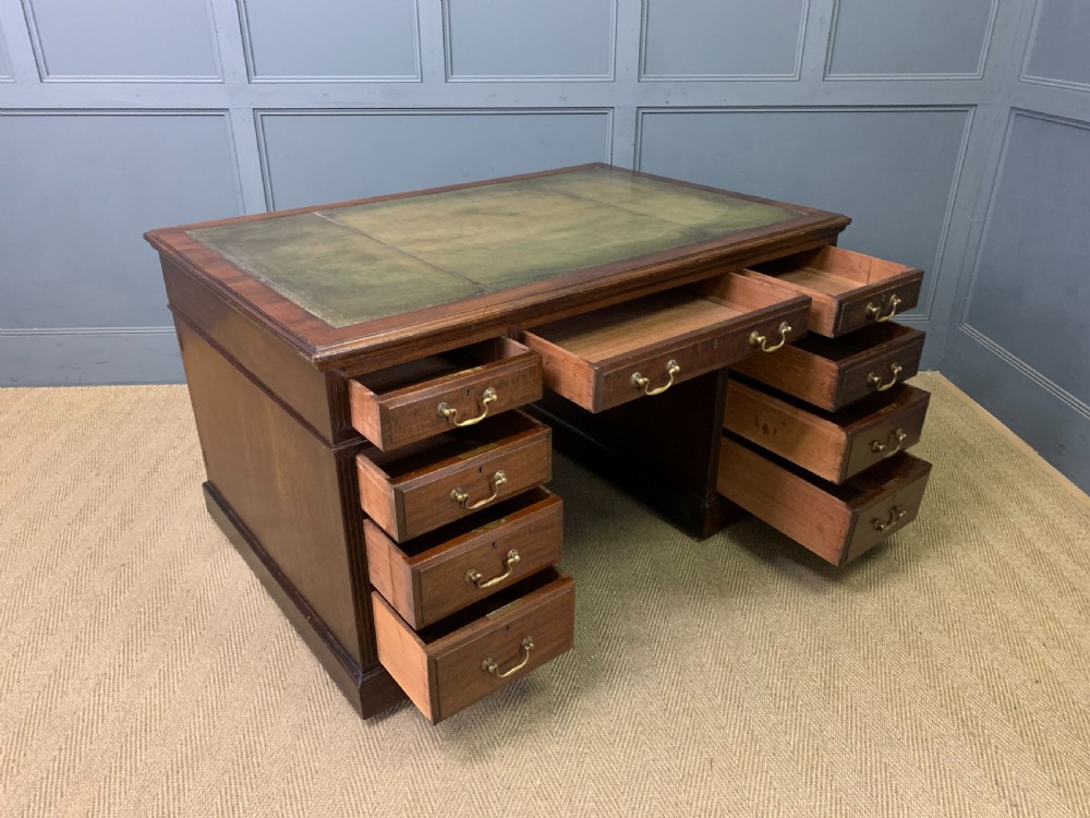 Walnut Partners Pedestal Desk by Maple & Co. View XIV