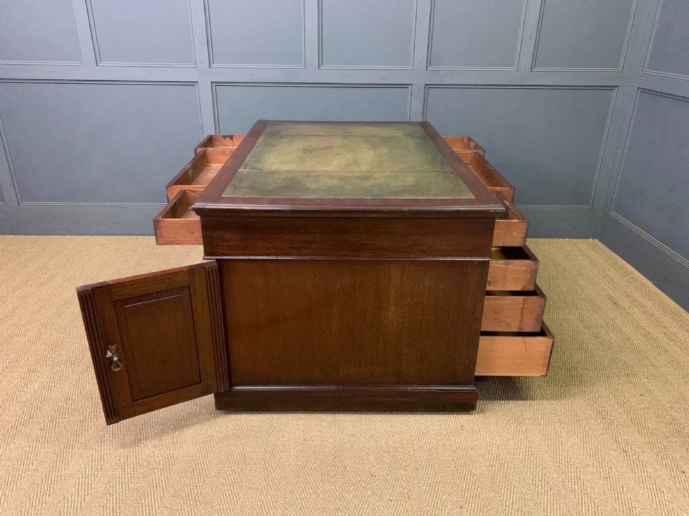 Walnut Partners Pedestal Desk by Maple & Co. View XV