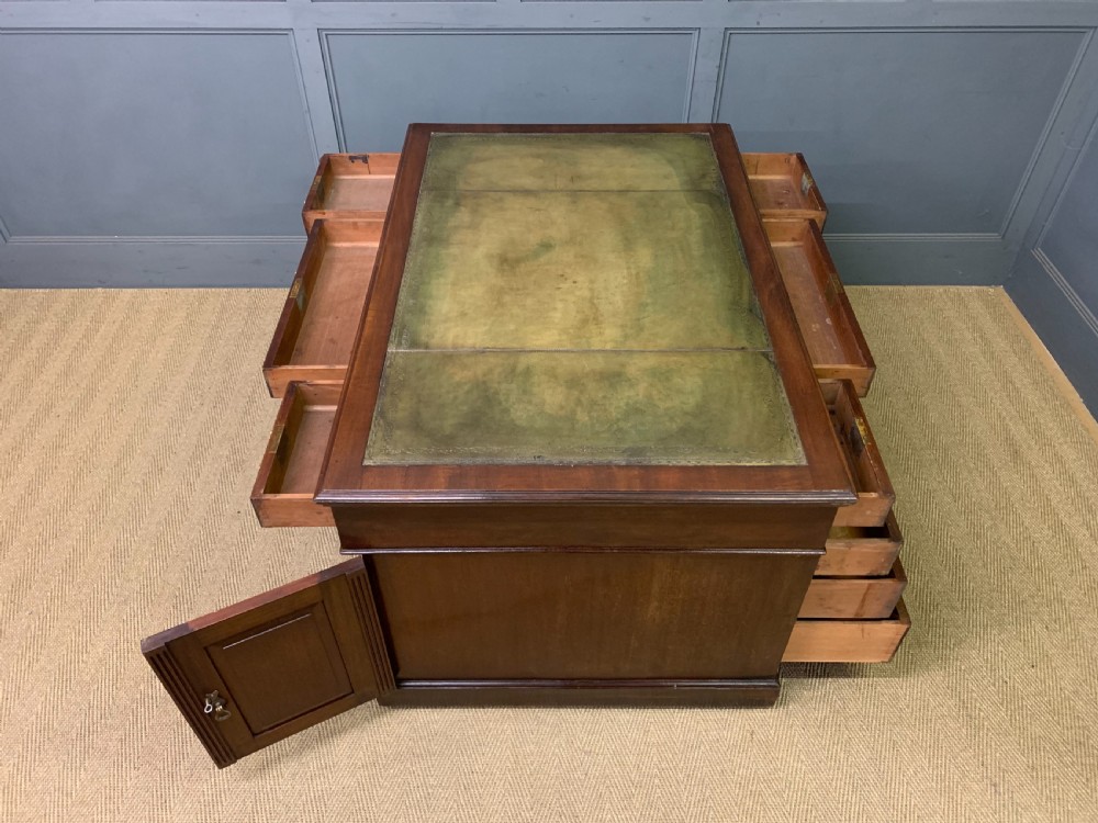 Walnut Partners Pedestal Desk by Maple & Co. View XVI