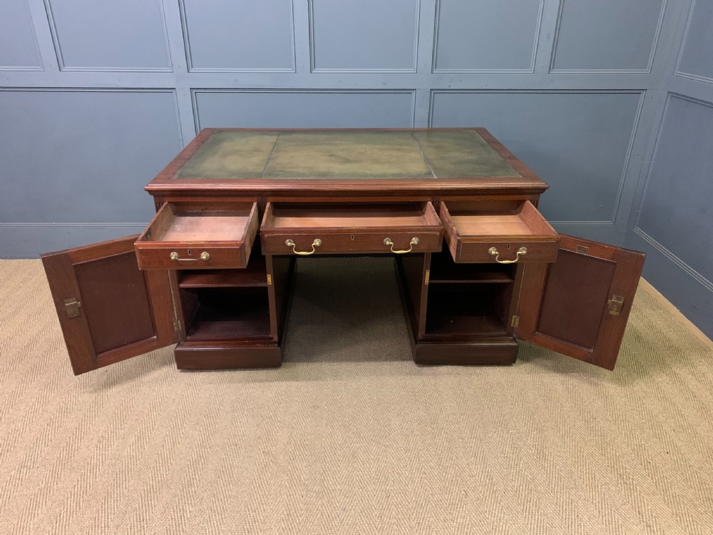 Walnut Partners Pedestal Desk by Maple & Co. View XX