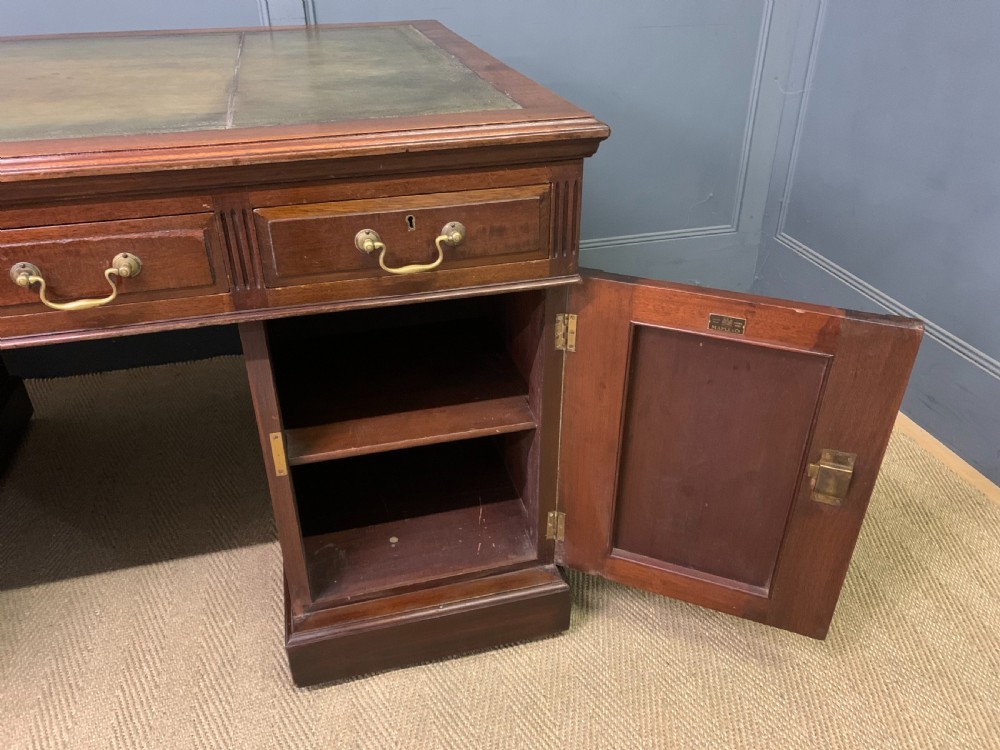 Walnut Partners Pedestal Desk by Maple & Co. View XXI