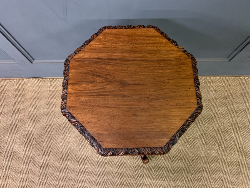 Anglo Indian Rosewood Tripod Wine Table View VIII