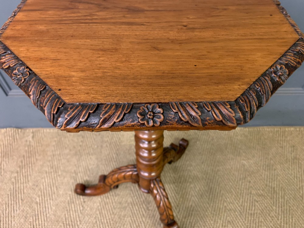 Anglo Indian Rosewood Tripod Wine Table View IX