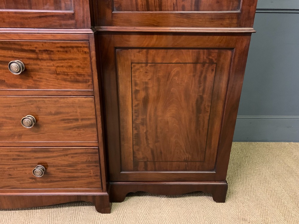 Georgian Inlaid Mahogany Compactum Wardrobe View II