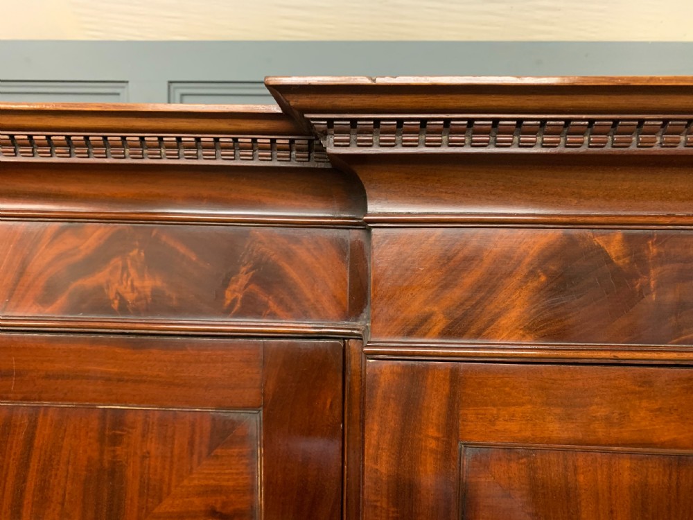 Georgian Inlaid Mahogany Compactum Wardrobe View VII
