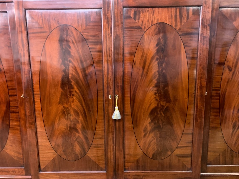 Georgian Inlaid Mahogany Compactum Wardrobe View VIII