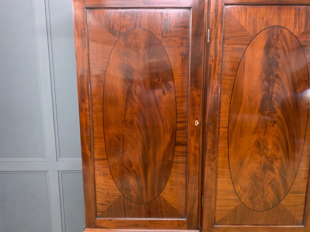 Georgian Inlaid Mahogany Compactum Wardrobe View IX
