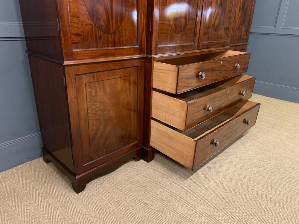 Georgian Inlaid Mahogany Compactum Wardrobe View XVIII