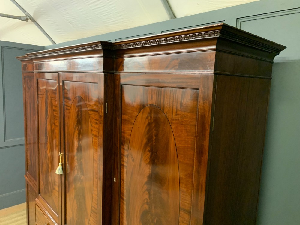 Georgian Inlaid Mahogany Compactum Wardrobe View XXIII