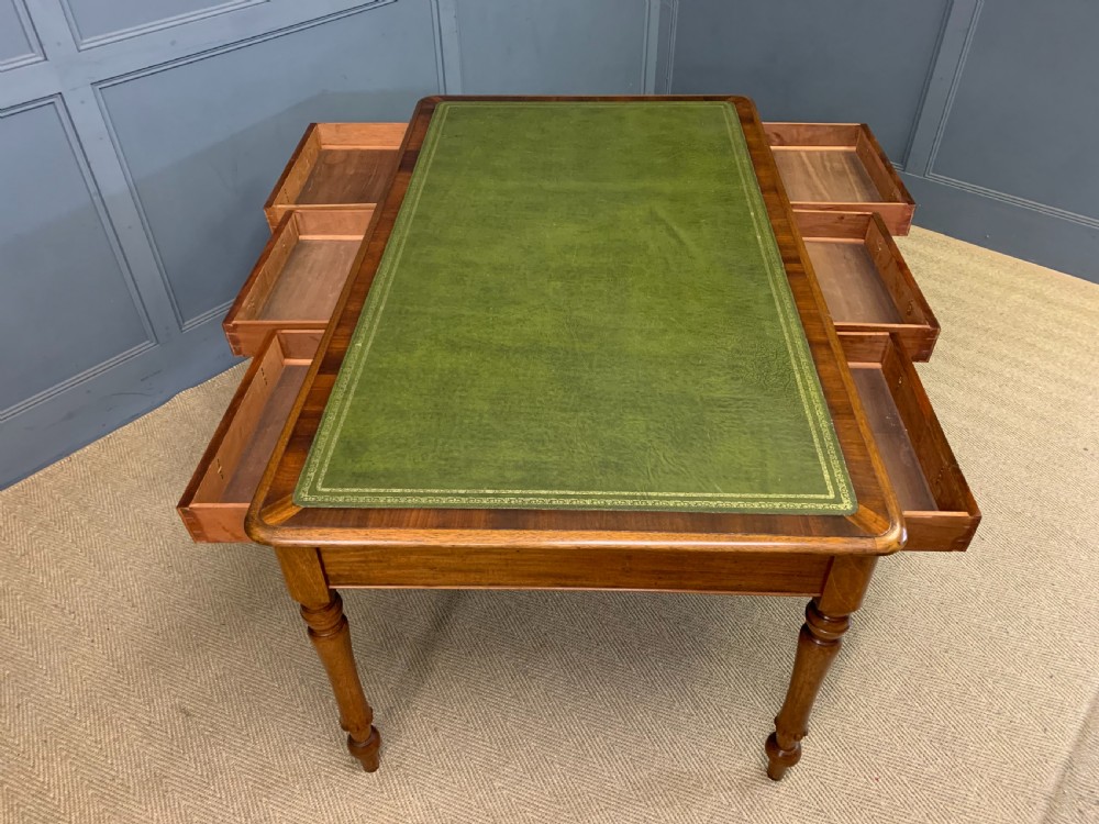 Victorian Mahogany 6 Drawer Writing Table View II