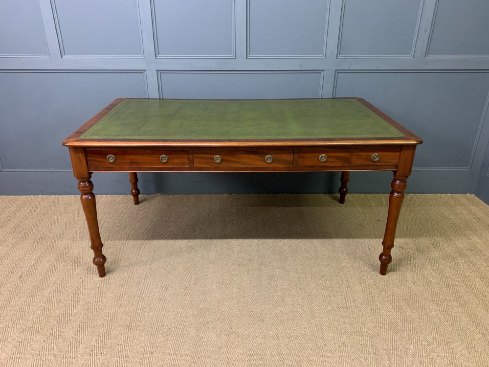 Victorian Mahogany 6 Drawer Writing Table View III