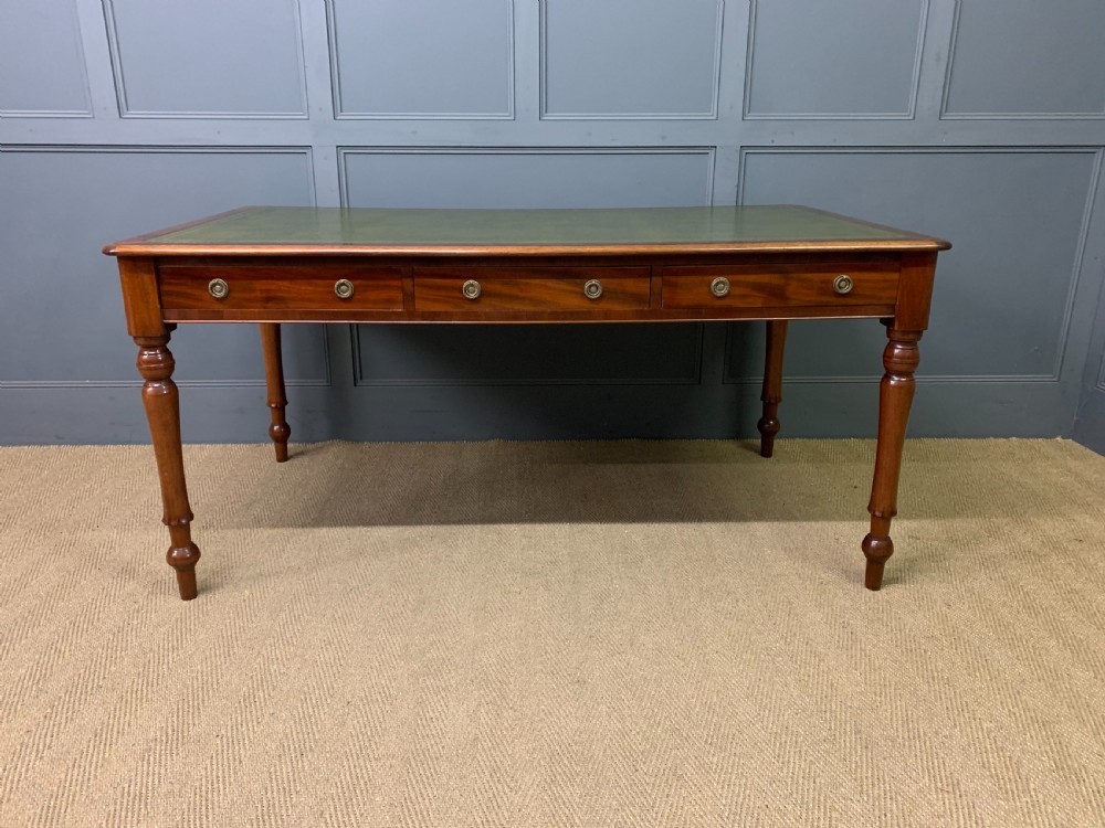 Victorian Mahogany 6 Drawer Writing Table View IV