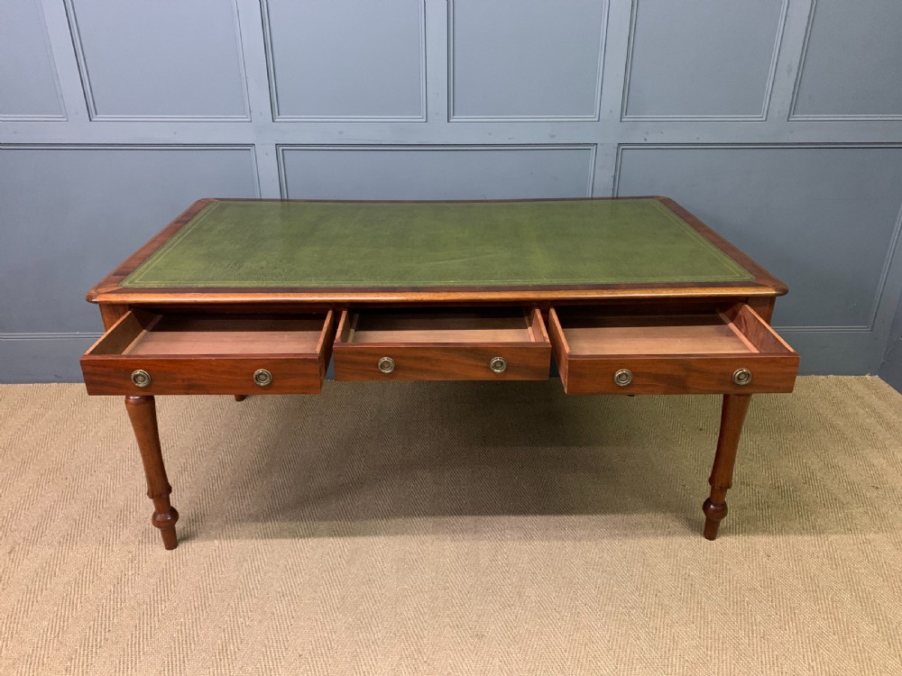Victorian Mahogany 6 Drawer Writing Table View X