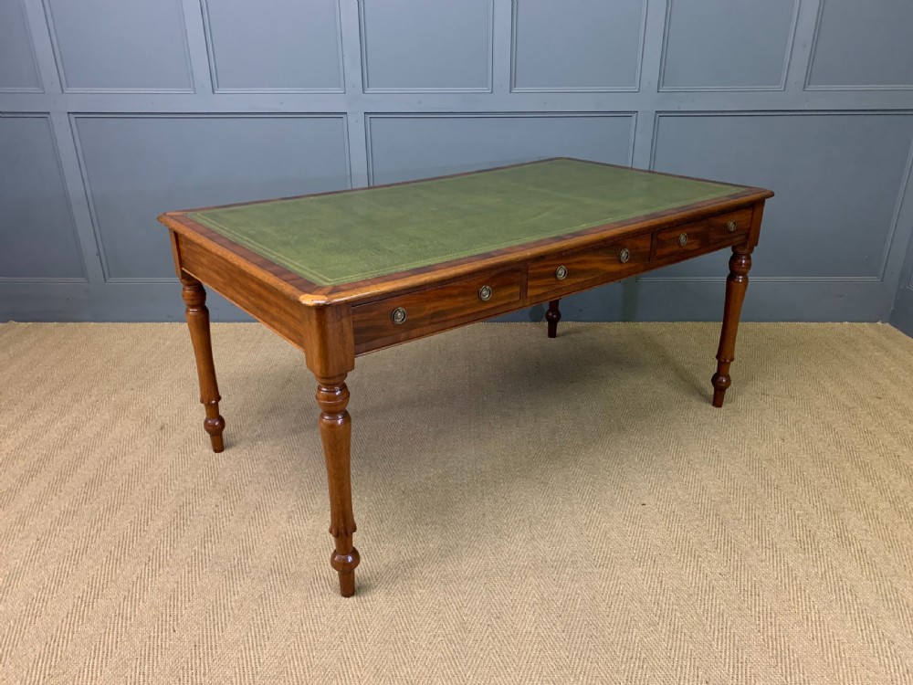 Victorian Mahogany 6 Drawer Writing Table View XI
