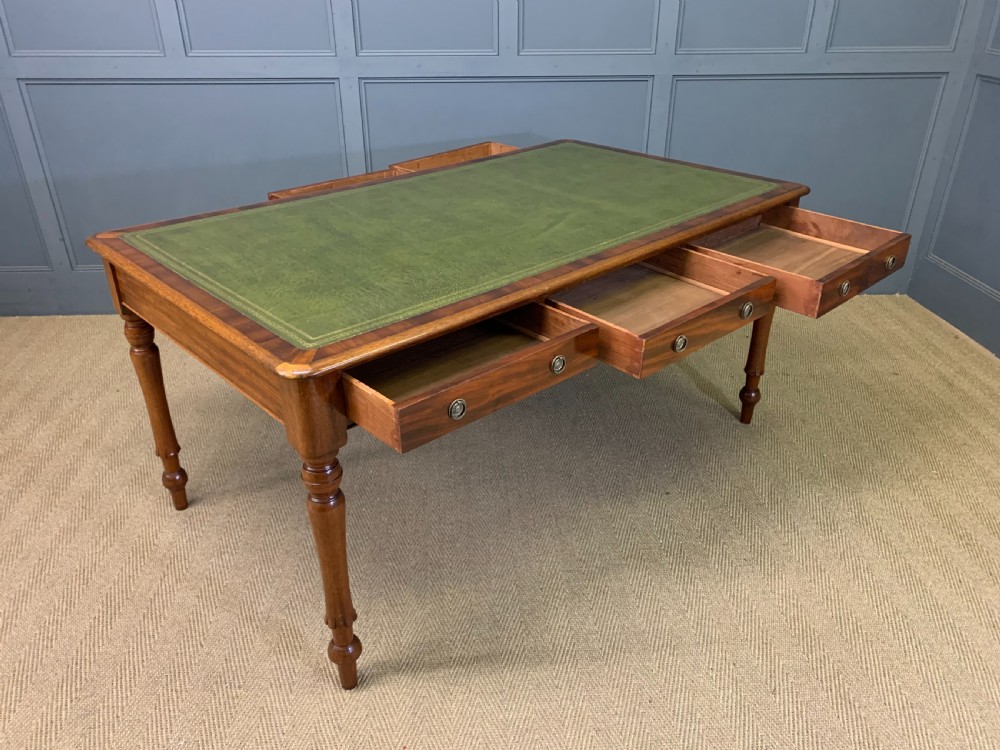 Victorian Mahogany 6 Drawer Writing Table View XIV
