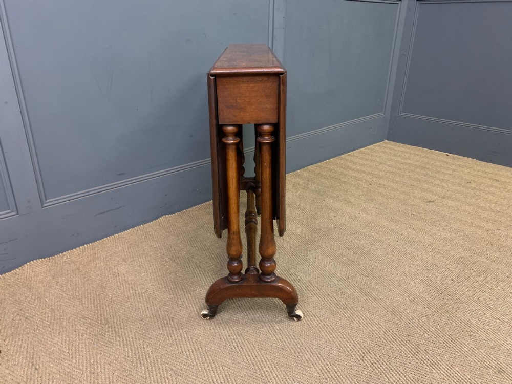 Large Victorian Burr Walnut Sutherland Table View V