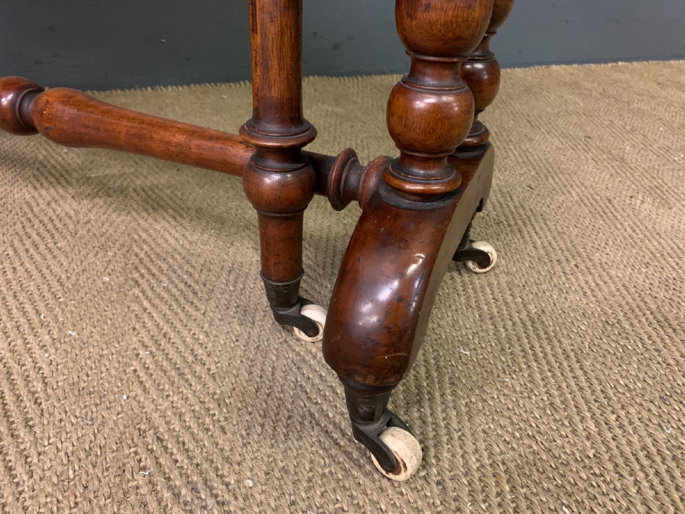 Large Victorian Burr Walnut Sutherland Table View VI