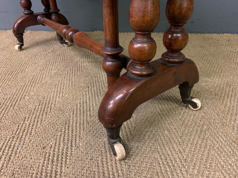 Large Victorian Burr Walnut Sutherland Table View VII