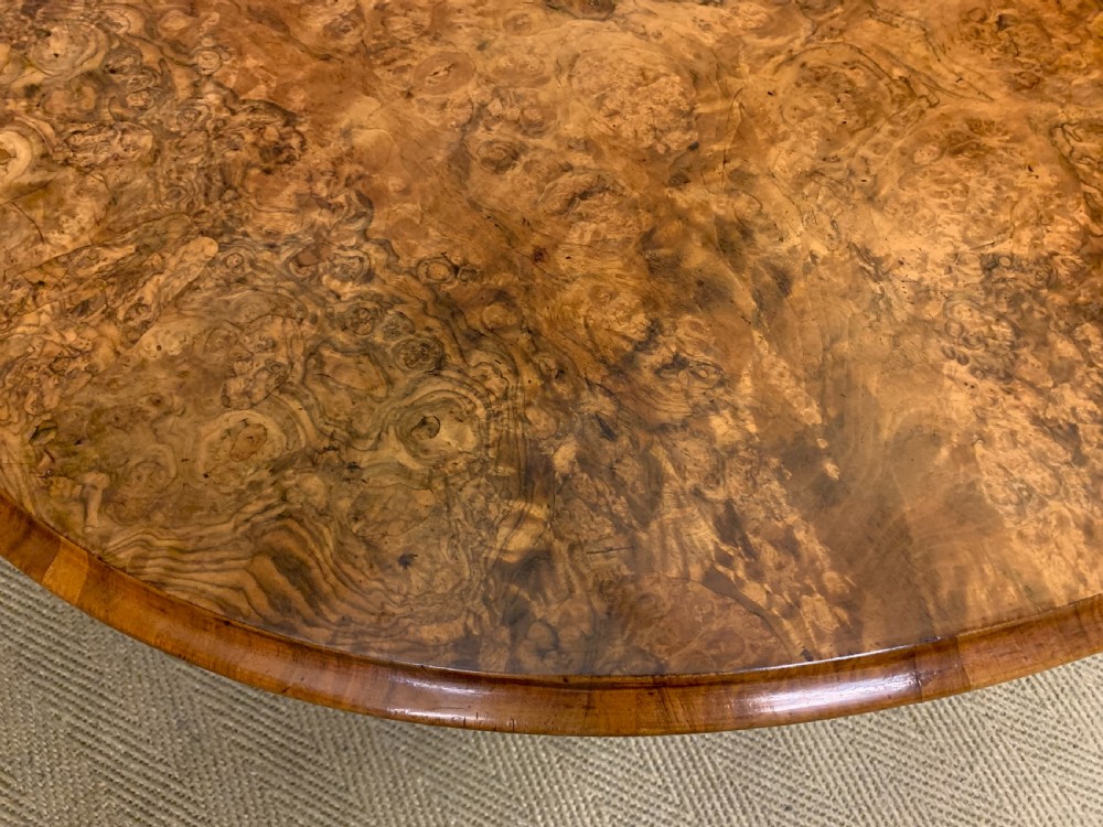 Large Sized Victorian Burr Walnut Coffee Table View VIII
