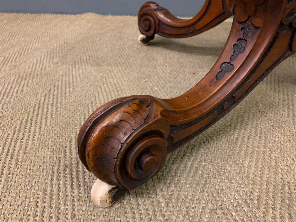 Large Sized Victorian Burr Walnut Coffee Table View XII