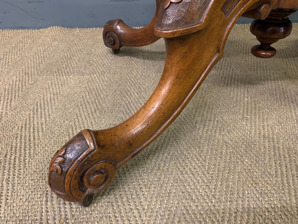 Large Sized Victorian Burr Walnut Coffee Table View II