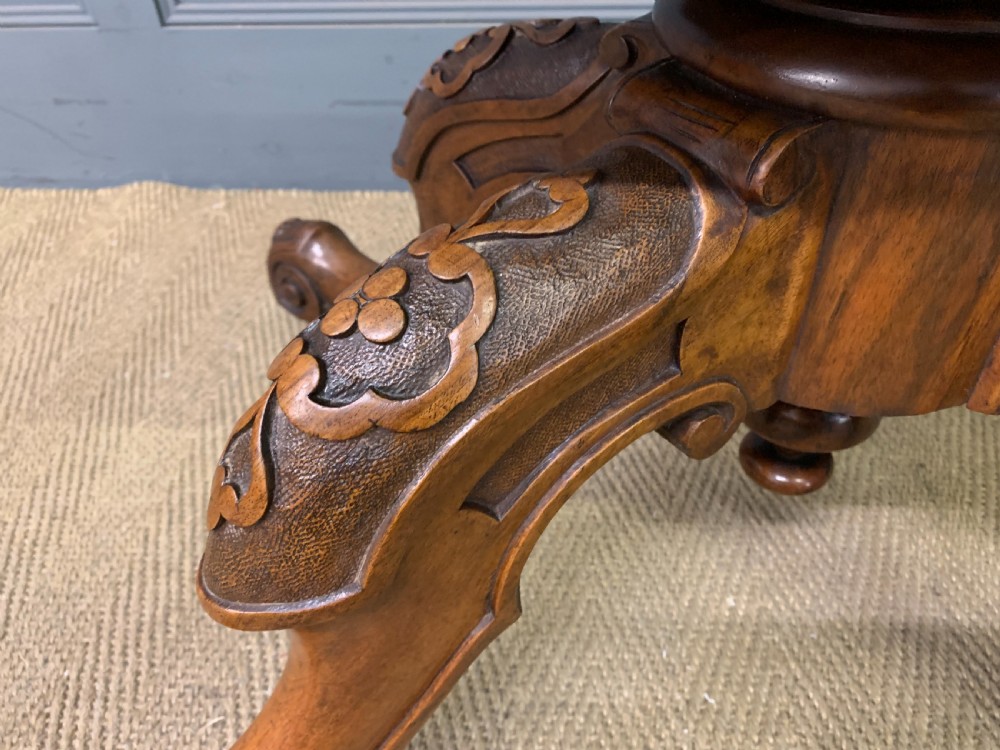 Large Sized Victorian Burr Walnut Coffee Table View IV