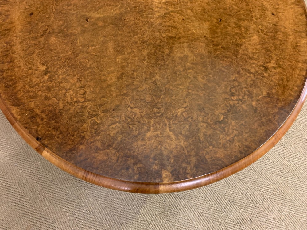 Large Sized Victorian Burr Walnut Coffee Table View XIV
