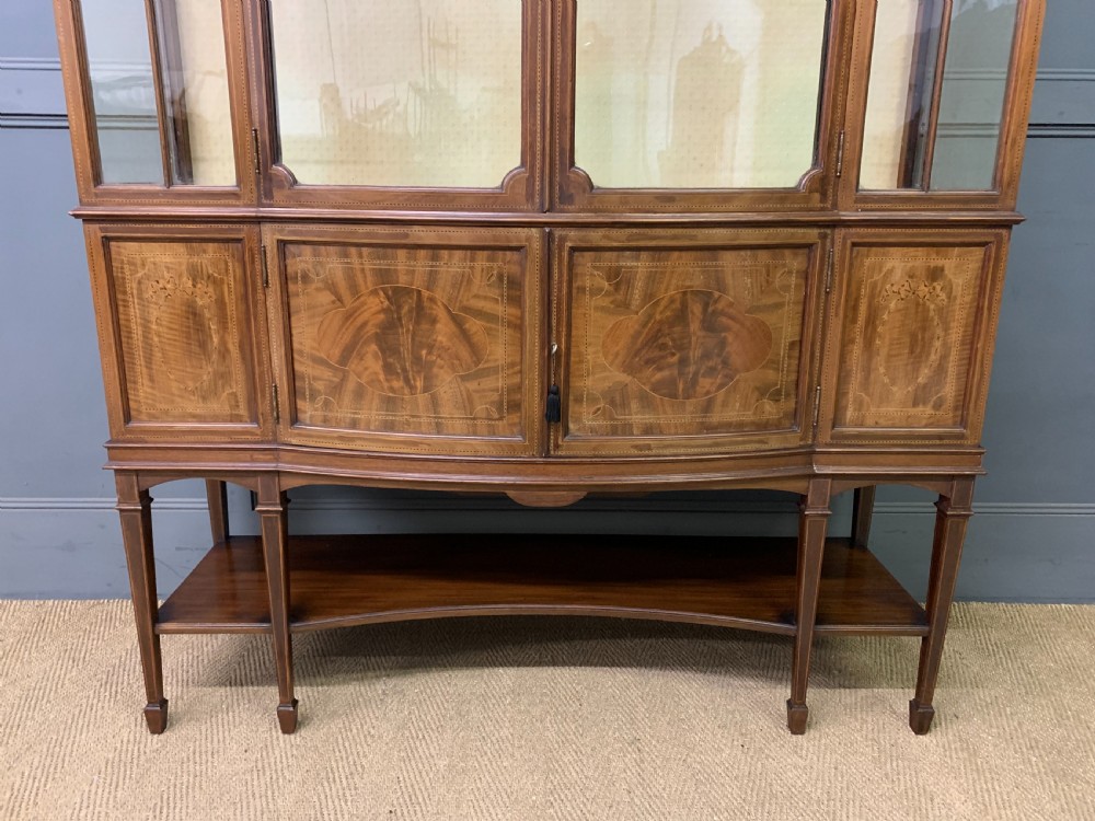 Maple & Co Inlaid Mahogany Display Cabinet View VIII
