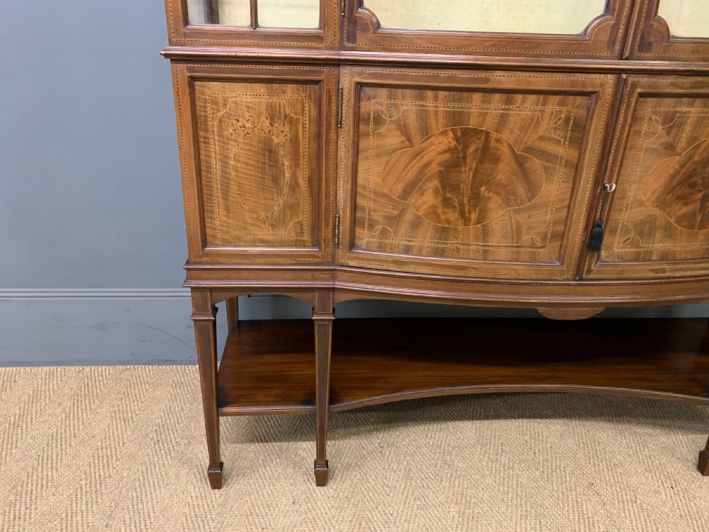 Maple & Co Inlaid Mahogany Display Cabinet View IX