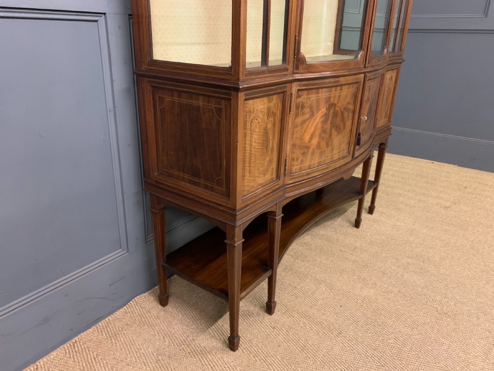 Maple & Co Inlaid Mahogany Display Cabinet View XIII