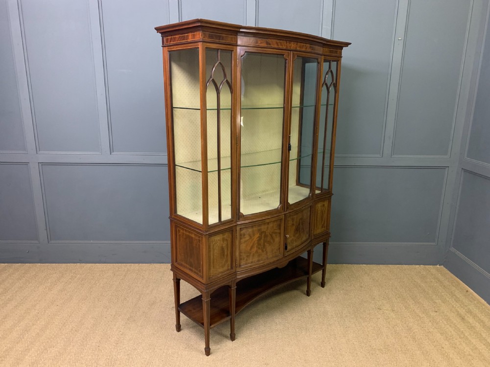 Maple & Co Inlaid Mahogany Display Cabinet View XIV