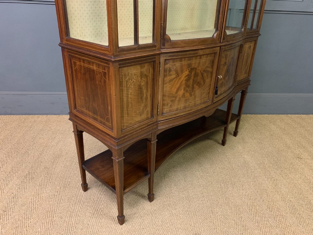 Maple & Co Inlaid Mahogany Display Cabinet View XV