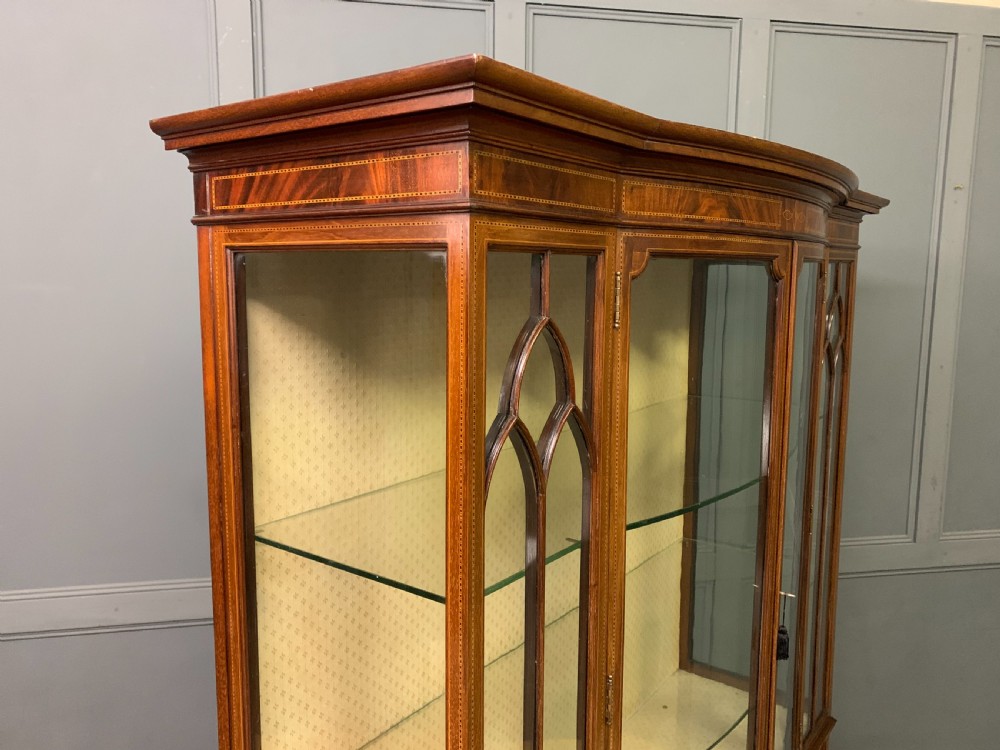 Maple & Co Inlaid Mahogany Display Cabinet View XVIII