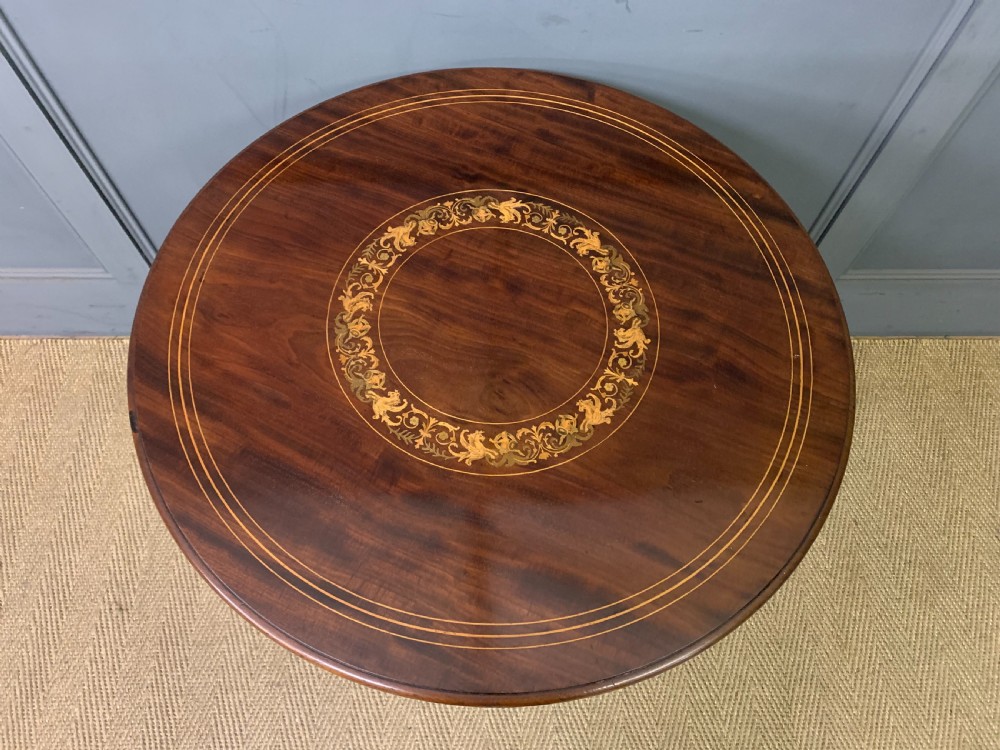 Inlaid Mahogany Occasional Table by Maple & Co. View IV