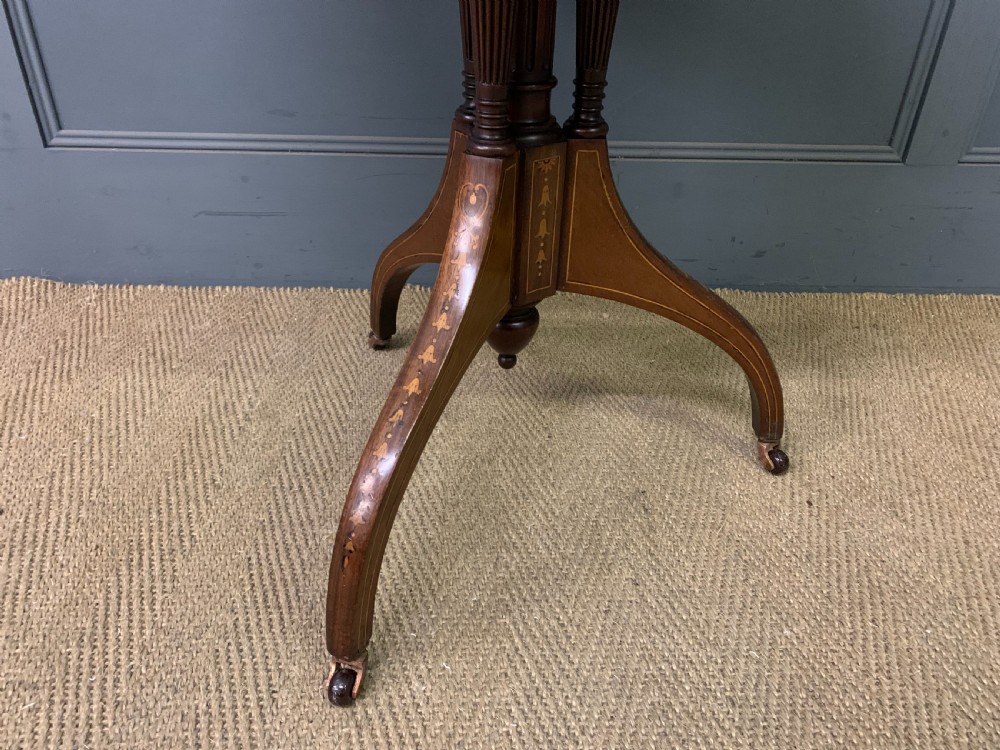 Inlaid Mahogany Occasional Table by Maple & Co. View V