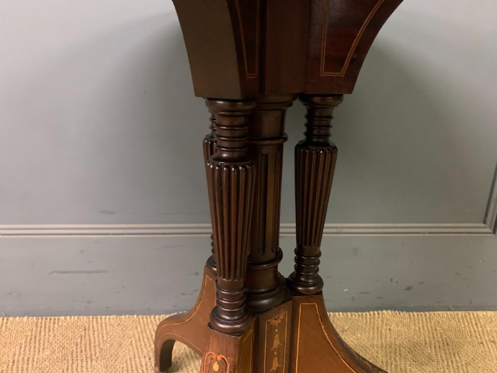 Inlaid Mahogany Occasional Table by Maple & Co. View VI