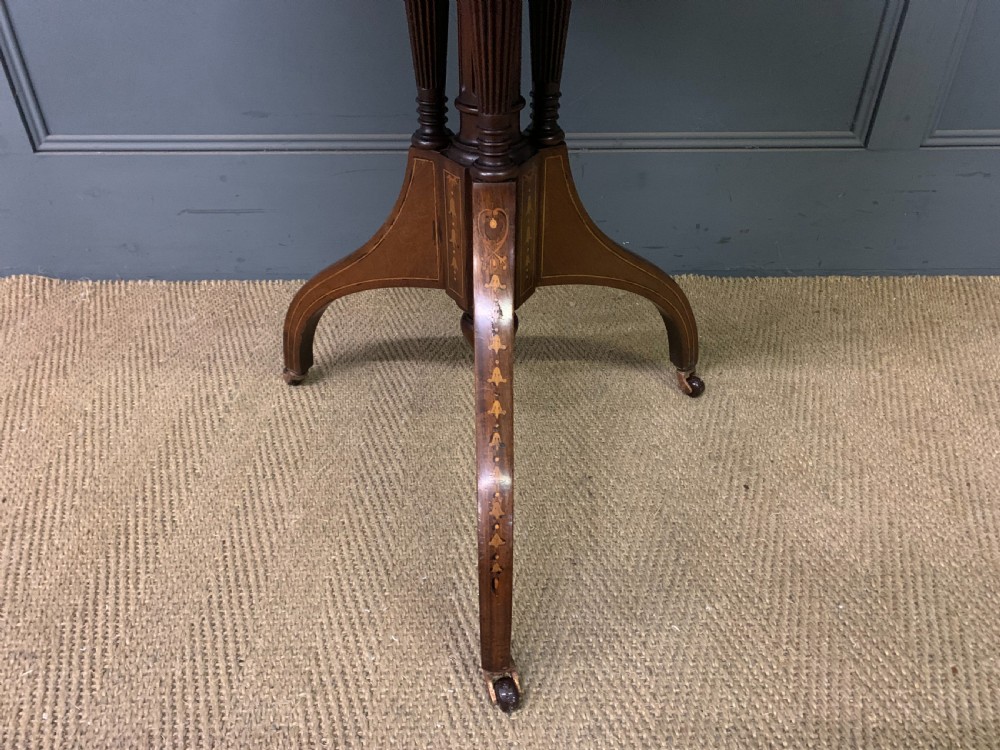 Inlaid Mahogany Occasional Table by Maple & Co. View VII