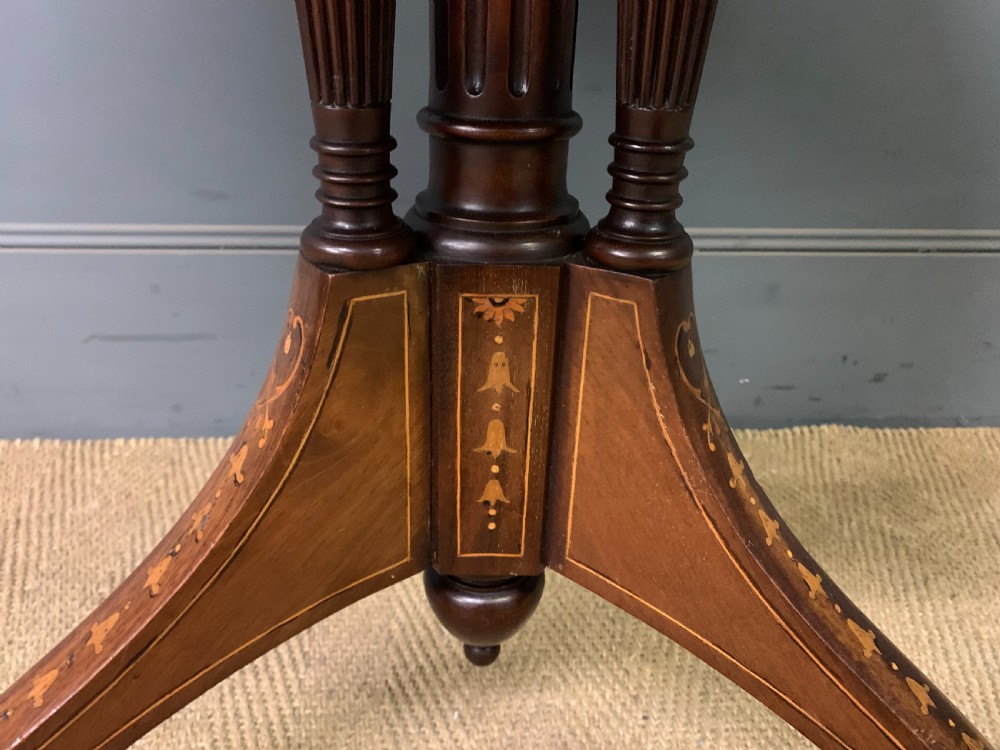 Inlaid Mahogany Occasional Table by Maple & Co. View IX