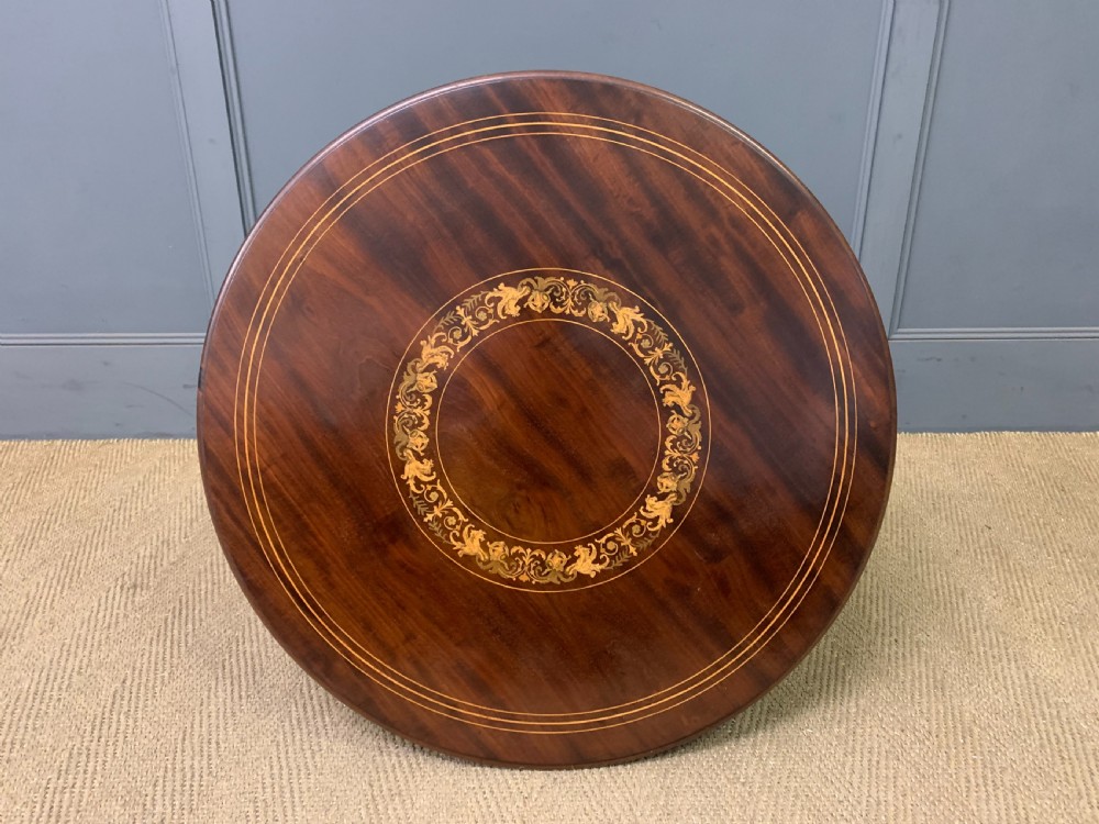 Inlaid Mahogany Occasional Table by Maple & Co. View XI